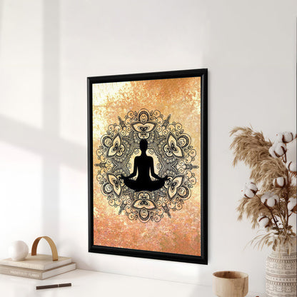 LuxuryStroke's Meditating Buddha Painting, Buddha Paintingand Gautam Buddha Acrylic Painting - Contemporary Shakyamuni Buddha Painting