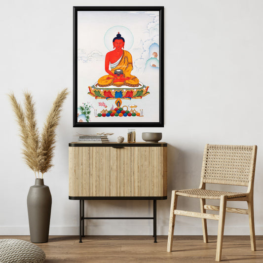 LuxuryStroke's Meditating Buddha Painting, Buddha Paintingand Medicine Buddha Painting - Medicine Buddha Painting