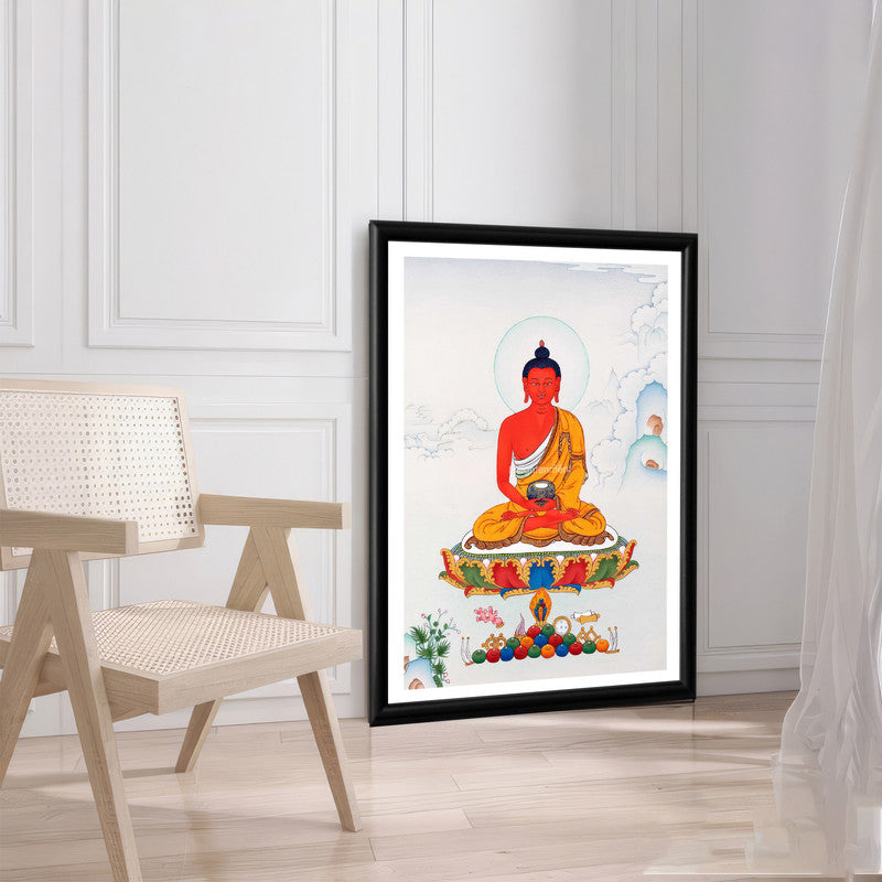 LuxuryStroke's Meditating Buddha Painting, Buddha Paintingand Medicine Buddha Painting - Medicine Buddha Painting