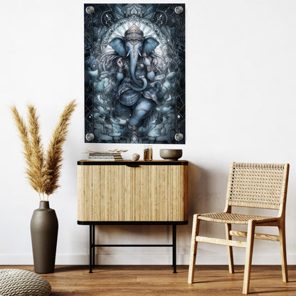 LuxuryStroke's Creative Ganesha Painting, Ganesh Modern Artand Ganpati Acrylic Painting - Contemporary Ganesha Painting
