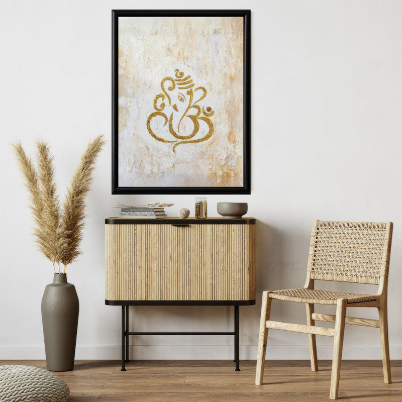 LuxuryStroke's Abstract Ganesha Doodle Art, Ganesh Line Artand Ganeshji Line Art - Contemporary Textured Ganesha Painting