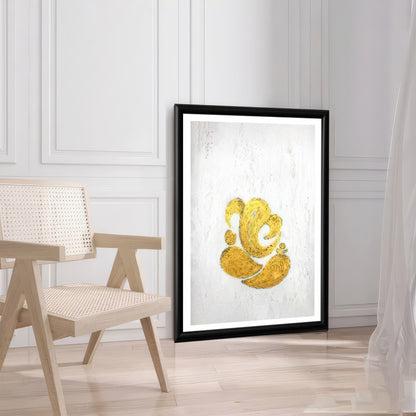 LuxuryStroke's Abstract Ganesha Doodle Art, Ganesh Line Artand Ganeshji Line Art - Contemporary Textured Ganesha Painting