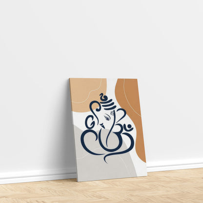 LuxuryStroke's Abstract Ganesha Doodle Art, Ganesh Line Artand Ganeshji Line Art - Contemporary Modern and Elegant Ganesha Painting