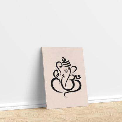 LuxuryStroke's Abstract Ganesha Doodle Art, Ganesh Line Artand Ganeshji Line Art - Contemporary Modern and Elegant Ganesha Painting