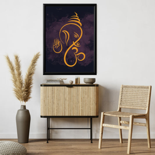 LuxuryStroke's Abstract Ganesha Doodle Art, Ganesh Line Artand Ganeshji Line Art - Contemporary Lord Ganesh Paintings