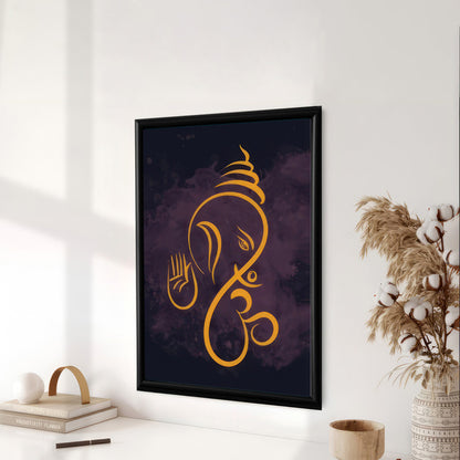 LuxuryStroke's Abstract Ganesha Doodle Art, Ganesh Line Artand Ganeshji Line Art - Contemporary Lord Ganesh Paintings