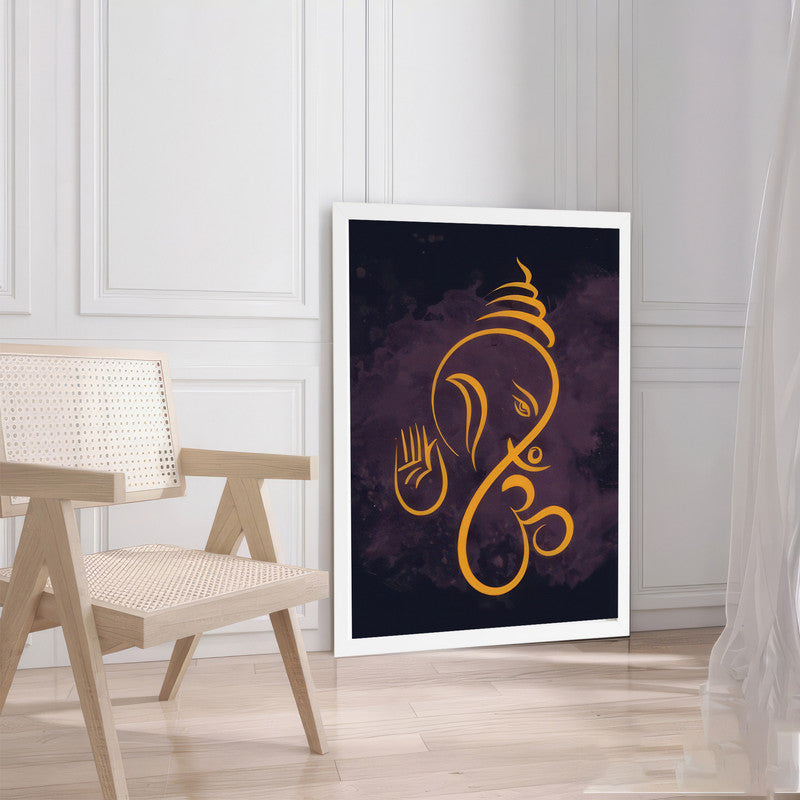 LuxuryStroke's Abstract Ganesha Doodle Art, Ganesh Line Artand Ganeshji Line Art - Contemporary Lord Ganesh Paintings