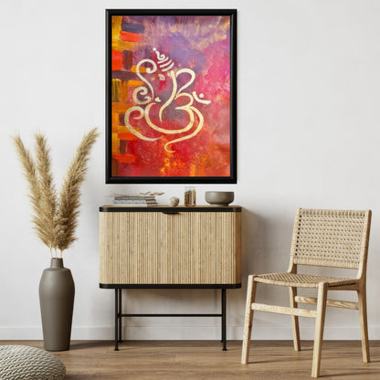 LuxuryStroke's Abstract Ganesha Doodle Art, Ganesh Line Artand Ganeshji Line Art - Contemporary Modern Ganesha Painting