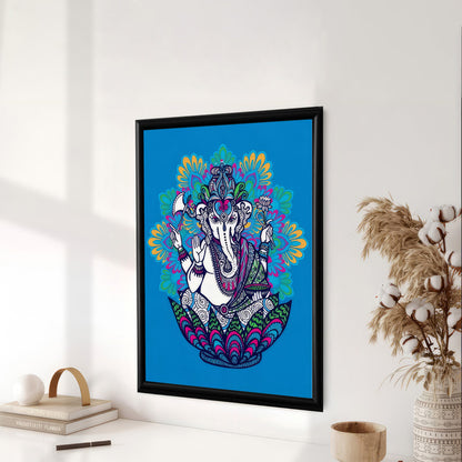 LuxuryStroke's Ganesh Modern Art Painting, Ganpati Acrylic Paintingand Modern Art Of Ganpati - Contemporary Ganesha Elephant, Diamond Painting