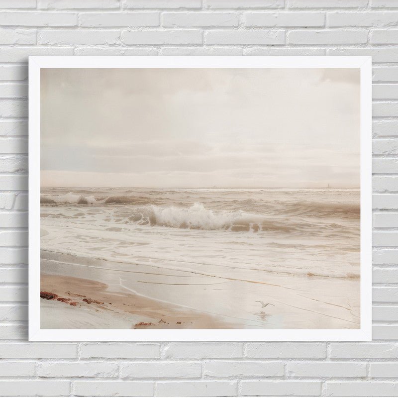 LuxuryStroke's Landscape Art, Acrylic Scenery Paintingand Landscape Painting Artwork - Beach & Sea Glory Painting