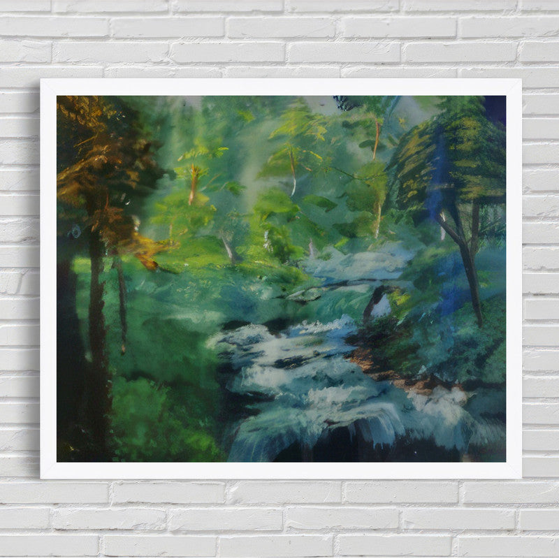 LuxuryStroke's Acrylic Scenery Painting, Landscape Painting Artworkand Landscape Art - Scenic Forest