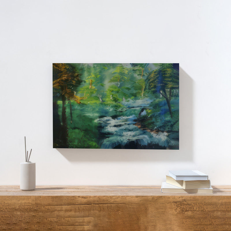 LuxuryStroke's Acrylic Scenery Painting, Landscape Painting Artworkand Landscape Art - Scenic Forest