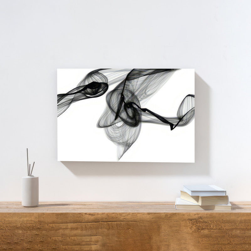 LuxuryStroke's Black White Modern Art, Minimalist Modern Abstract Artand Abstract Acrylic Landscape Painting - Abstract Art Painting