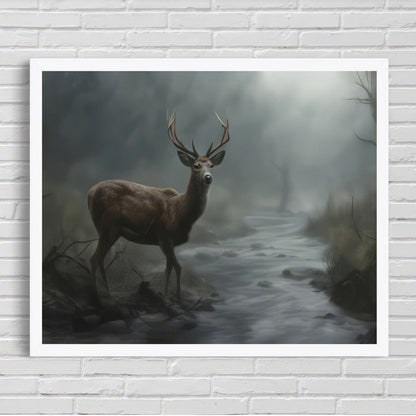 LuxuryStroke's Deer Artwork, Deer Art Paintingand Paintings Of Animals - Deer Painting