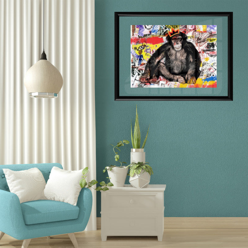 LuxuryStroke's Quirky Painting, Funky Abstract Monkey Art Paintingand Abstract Animal Paintings - Quirky Monkey