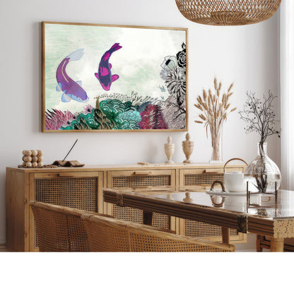 LuxuryStroke's Fish Minimalistic Art Painting, Abstract Animal Paintingsand Paintings Of Animals - Minimalistic Fish