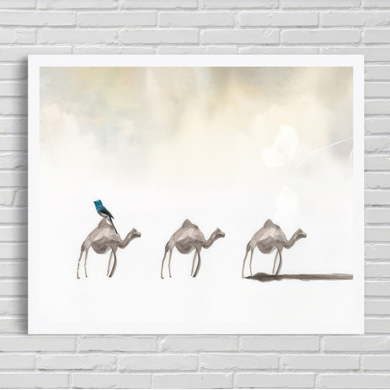 LuxuryStroke's Camel Painting, Paintings Of Animalsand Abstract Animal Paintings - Three Camels