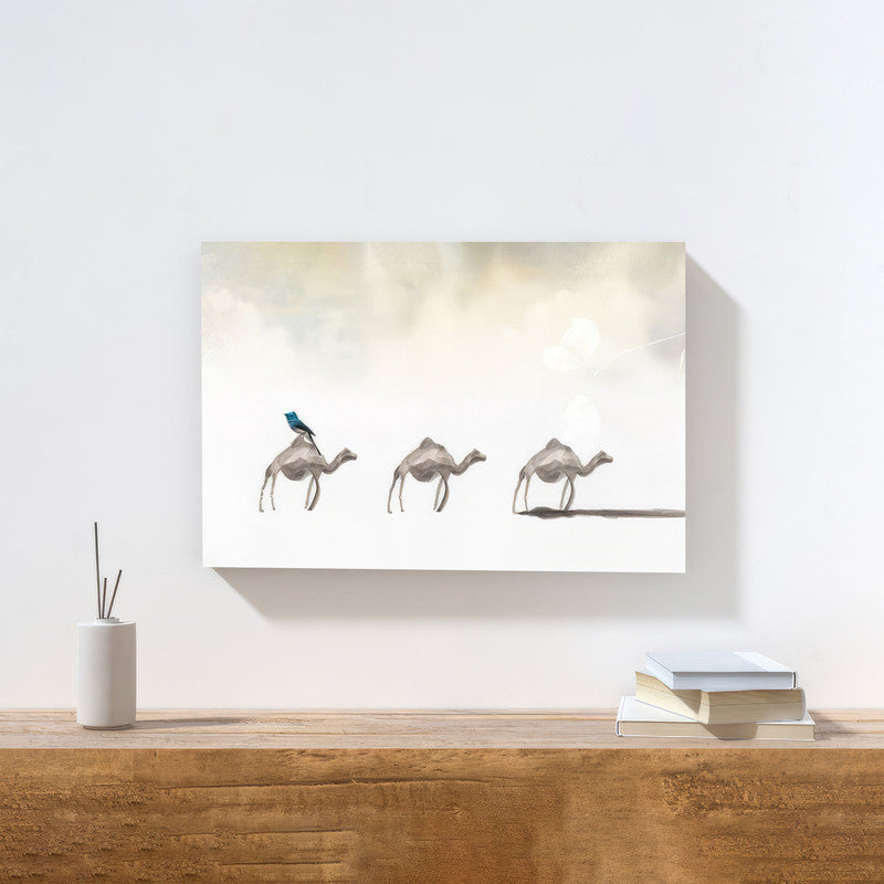 LuxuryStroke's Camel Painting, Paintings Of Animalsand Abstract Animal Paintings - Three Camels