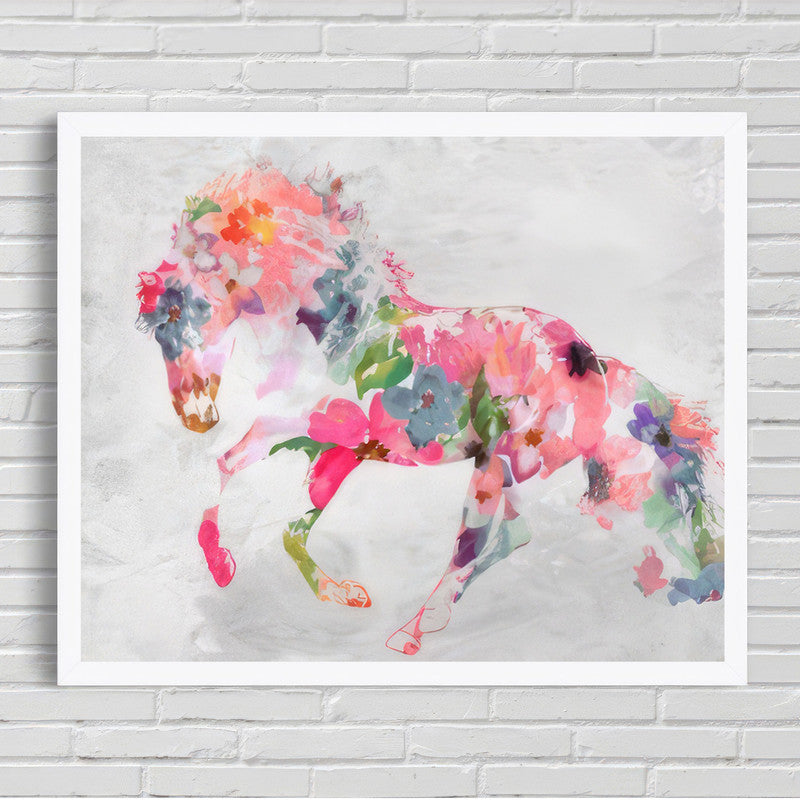 LuxuryStroke's Acrylic Horse Painting, Minimalistic Horse Paintingand Paintings Of Animals - The Horse