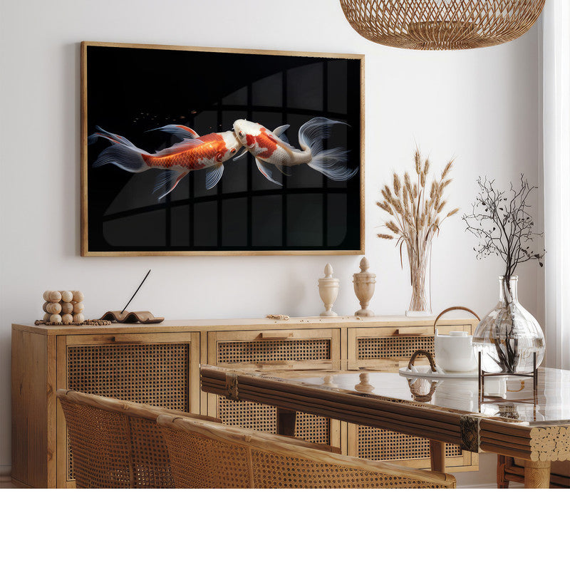 LuxuryStroke's Fish Minimalistic Art Painting, Abstract Animal Paintingsand Paintings Of Animals - Minimalistic Fish