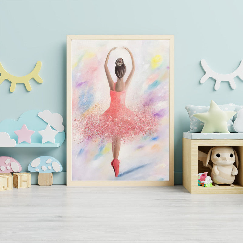 LuxuryStroke's Childrens Bedroom Wall Pictures, Beautiful Girl Wall Artand Nursery Canvas Wall Art - Dancing Angel