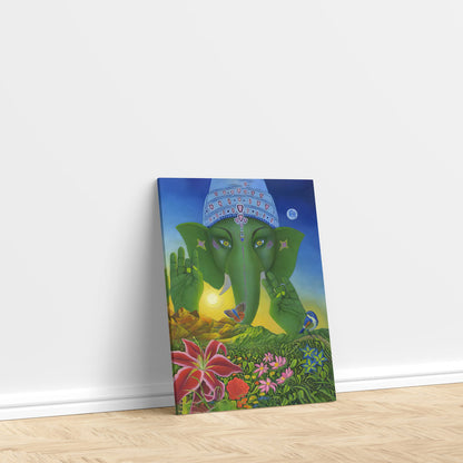 LuxuryStroke's Childrens Bedroom Wall Pictures, Ganesha Wall Artand Nursery Canvas Wall Art - Little Ganesha