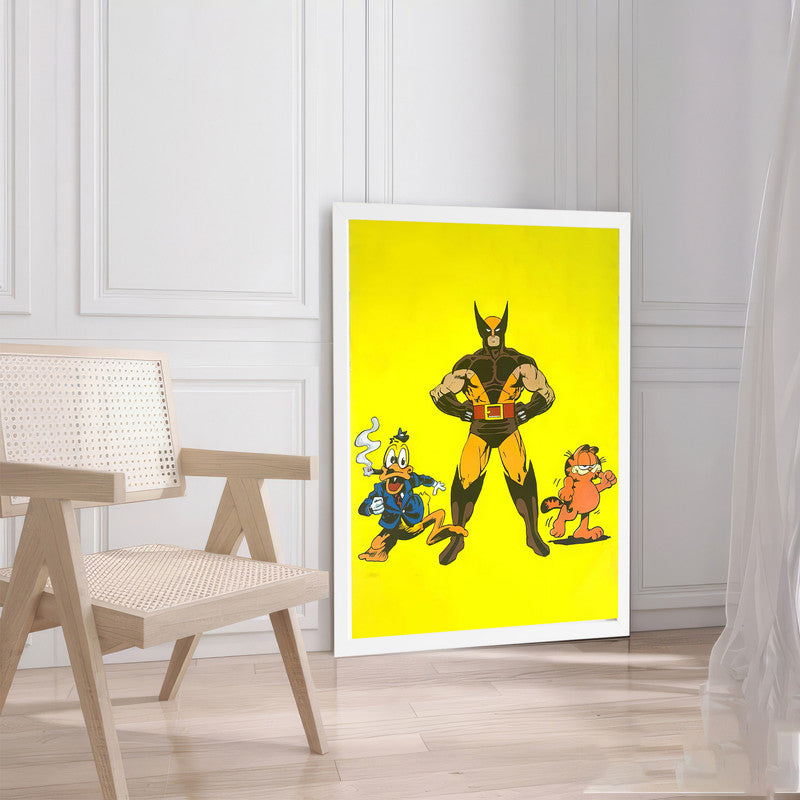 LuxuryStroke's Cartoons Paintings For Childrens, Nursery Canvas Wall Artand Childrens Bedroom Wall Pictures - Cartoons