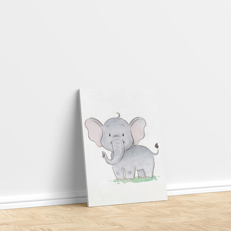 LuxuryStroke's Childrens Bedroom Wall Pictures, Nursery Animal Wall Artand Nursery Canvas Wall Art - Cute Baby Elephant