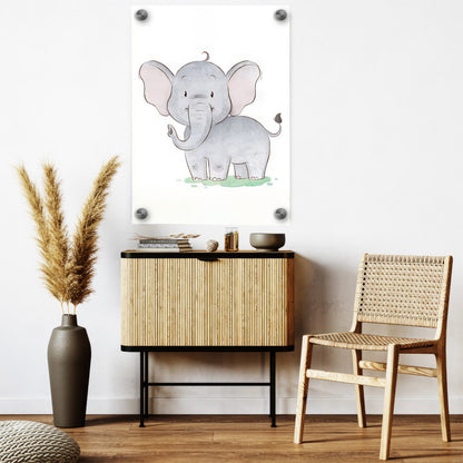 LuxuryStroke's Childrens Bedroom Wall Pictures, Nursery Animal Wall Artand Nursery Canvas Wall Art - Cute Baby Elephant