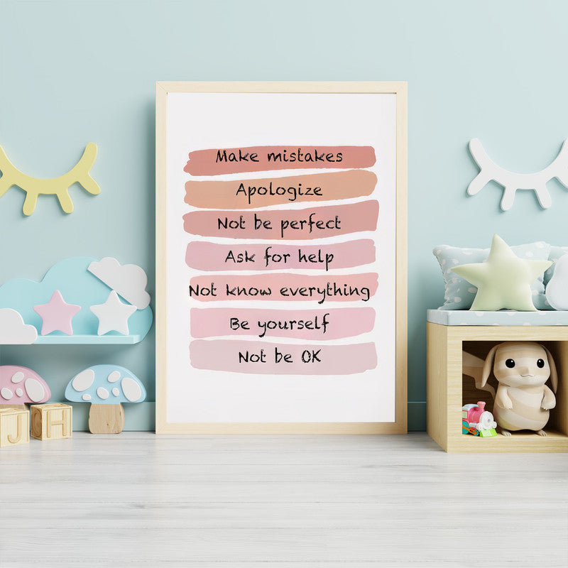 LuxuryStroke's Motivational Paintings For Students, Childrens Bedroom Wall Picturesand Nursery Animal Wall Art - Affirmations For Kids