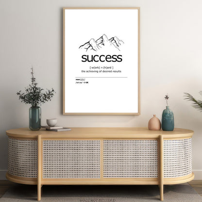 LuxuryStroke's Painting Motivational Quotes, Inspirational Art Paintingsand Motivation Paintings - Success Unleashed: A Motivational Art Poster