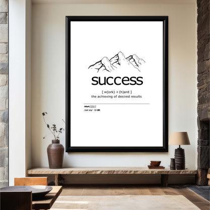 LuxuryStroke's Painting Motivational Quotes, Inspirational Art Paintingsand Motivation Paintings - Success Unleashed: A Motivational Art Poster