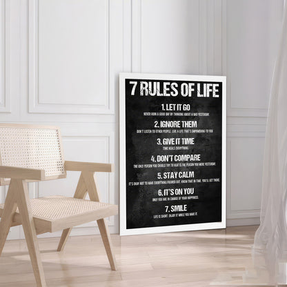 LuxuryStroke's Inspirational Art Paintings, Motivation Painting Quotesand Motivation Paintings With Quotes - Guiding Light: A Motivational Poster With 7 Rules For Life