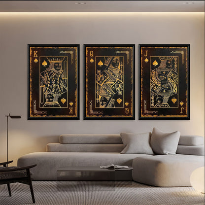 LuxuryStroke's Best Motivational Painting, Motivation Paintingsand Best Motivational Painting - Motivation Art - Royal Family -Set of 3 Inspirational Wall Art