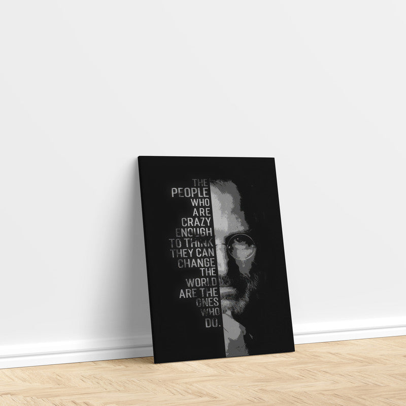 LuxuryStroke's Painting Motivational Quotes, Inspirational Art Paintingsand Motivation Paintings - Unleash Your Inner Visionary: Steve Jobs Motivational Poster