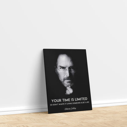 LuxuryStroke's Painting Motivational Quotes, Inspirational Art Paintingsand Motivation Paintings - Unleash Your Inner Visionary: Steve Jobs Motivational Poster