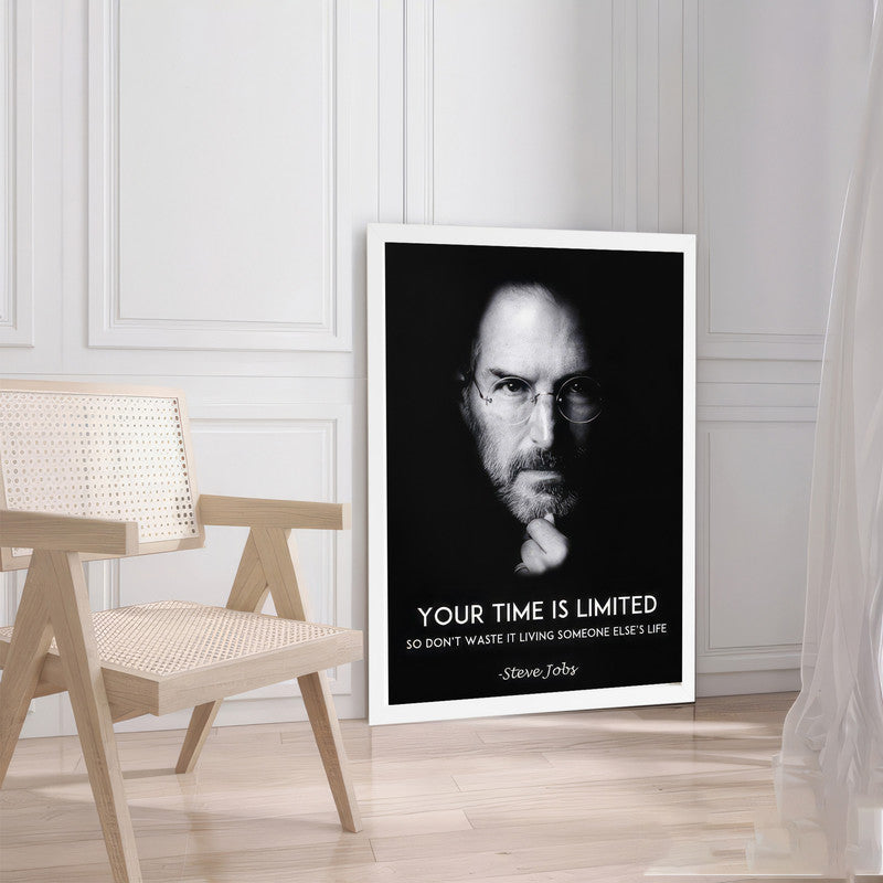 LuxuryStroke's Painting Motivational Quotes, Inspirational Art Paintingsand Motivation Paintings - Unleash Your Inner Visionary: Steve Jobs Motivational Poster