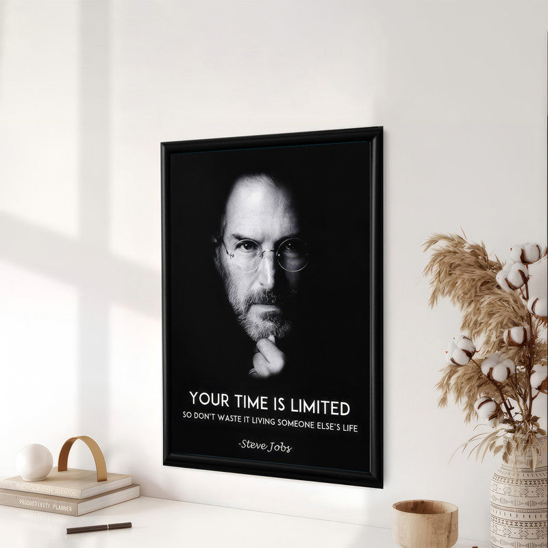 LuxuryStroke's Painting Motivational Quotes, Inspirational Art Paintingsand Motivation Paintings - Unleash Your Inner Visionary: Steve Jobs Motivational Poster