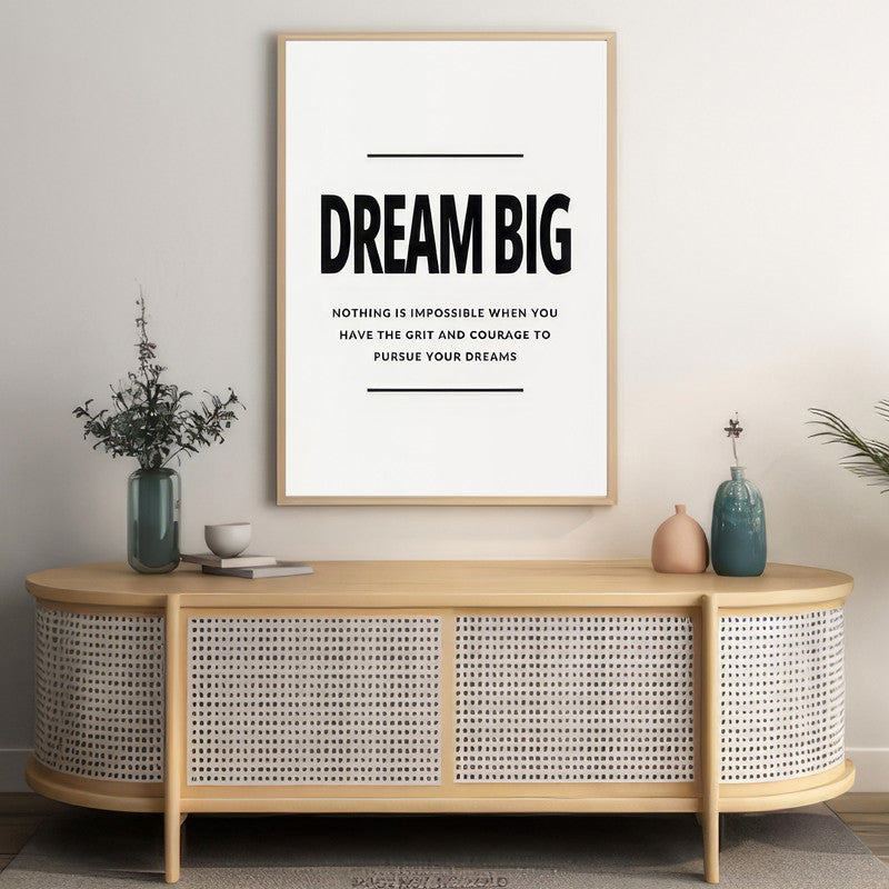 LuxuryStroke's Most Inspirational Paintings, Best Motivational Paintingand Inspirational Quotes On Artwork - Dream Big, Work Hard: Motivational Poster For Achievers