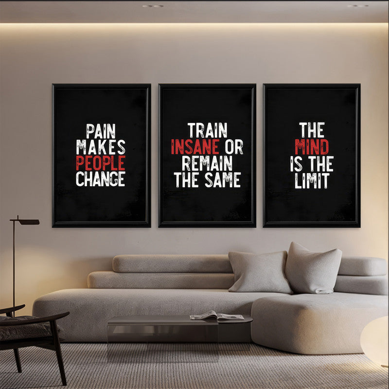 LuxuryStroke's Motivation Paintings With Quotes, Motivation Painting Quotesand Painting Motivational Quotes - Motivational Art - Set of 3 Energizing Paintings