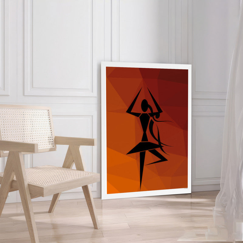 LuxuryStroke's Primitive Women Art Painting, Abstract Woman Paintingand Woman Portrait Painting - Boho Woman Dancing Fine Art Painting