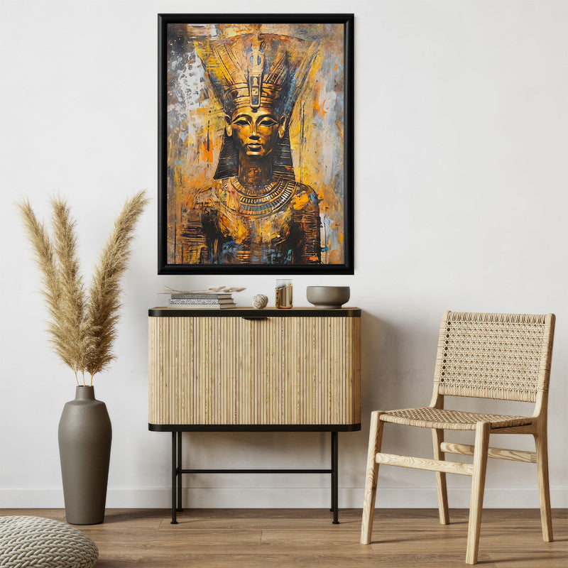 LuxuryStroke's Primitive Women Art Painting, Abstract Woman Paintingand Woman Portrait Painting - Primitive Egyptian Woman Painting