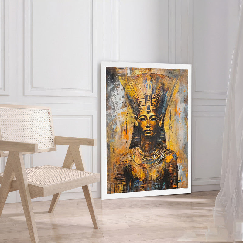LuxuryStroke's Primitive Women Art Painting, Abstract Woman Paintingand Woman Portrait Painting - Primitive Egyptian Woman Painting