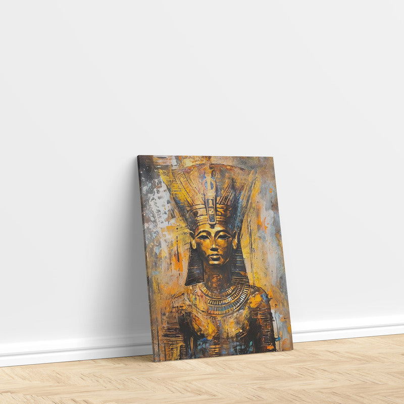 LuxuryStroke's Primitive Women Art Painting, Abstract Woman Paintingand Woman Portrait Painting - Primitive Egyptian Woman Painting