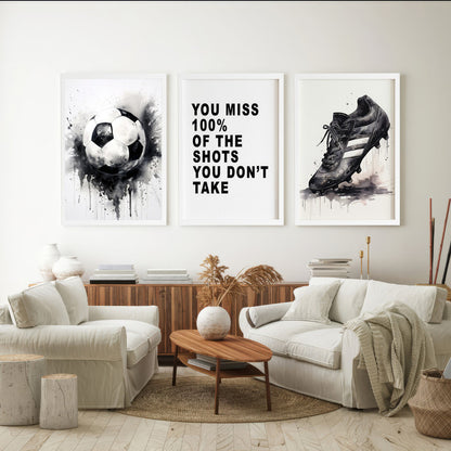 LuxuryStroke's Motivation Paintings With Quotes For Football Lovers, Motivation Painting Quotesand Painting Motivational Quotes - Motivation Art For Football - Fueling The Soccer Spirit Through A Set Of Motivational Masterpieces