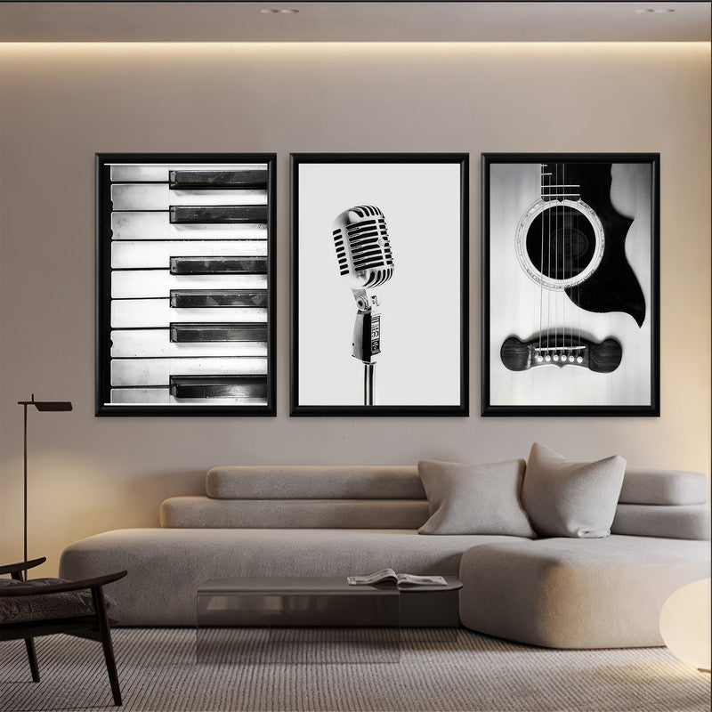 LuxuryStroke's Most Inspirational Paintings For Music Artists, Motivation Paintings For Music Artistsand Best Motivational Painting - Motivational Alt - Music Love - Set Of 3 Paintings