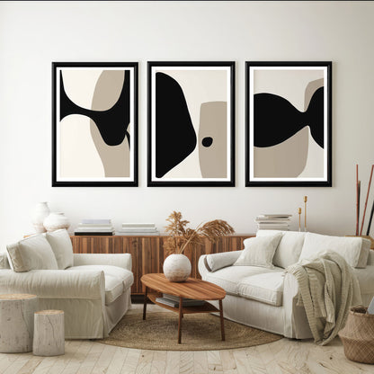 LuxuryStroke's Abstract Acrylic Artwork, Abstract Art Modern Artand Abstract Acrylic Portrait - Abstract Art - Set Of 3 Abstract Paintings