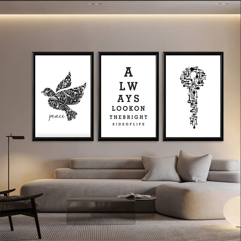 LuxuryStroke's Motivation Paintings With Quotes, Inspirational Art Paintingsand Motivation Painting Quotes - Motivation Art - Set of 3 Inspirational Paintings