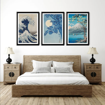 LuxuryStroke's Landscape Art Watercolor, Landscape Painting Artworkand Acrylic Landscape Painting - Landscape Art : Set Of 3 Serene Landscape Paintings